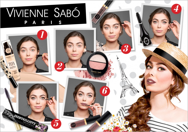 Урок макияжа от марки Vivienne Sabó.